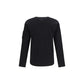 Black Cotton Sweatshirt