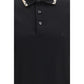 Black Cotton Polo Shirt