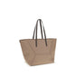 Beige Cotton Shoulder Bag