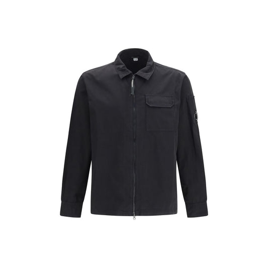 Black Cotton Denim Jacket