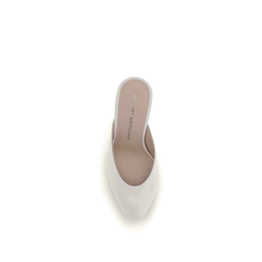 White Calf Leather Bos Taurus Mules