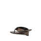 Multicolor Calf Leather Bos Taurus Wedge Sandals