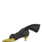 Black Yellow Suede Boots Shoes