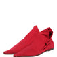 Red Suede Ankle Boots Shoes