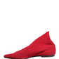 Red Suede Ankle Boots Shoes