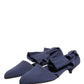 Blue Cotton Ankle Boots Shoes