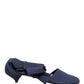 Blue Cotton Ankle Boots Shoes