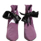Purple Mid Calf Boots Shoes