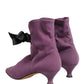 Purple Mid Calf Boots Shoes