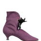 Purple Mid Calf Boots Shoes