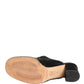 Black Sequined Mules Shoes
