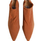 Brown Suede Ankle Boots Shoes