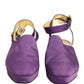 Purple Suede Sandals Shoes