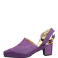 Purple Suede Sandals Shoes