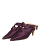 Purple Satin Sandals Shoes