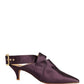 Purple Satin Sandals Shoes