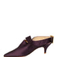 Purple Satin Sandals Shoes