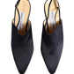 Black Suede Heels Slingbacks Shoes