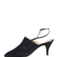 Black Suede Heels Slingbacks Shoes