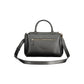 Black Polyurethane Women Handbag
