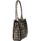 Marrone Polyurethane Women Handbag