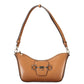 Marrone Polyurethane Women Handbag