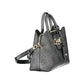 "Black Polyurethane Women Handbag"