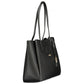 Black Polyurethane Women Handbag
