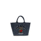 Blue Cotton Shoulder Bag
