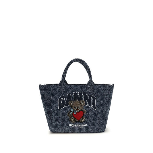 Blue Cotton Shoulder Bag