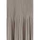 Gray Viscose Midi Skirt