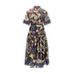 Brown Cotton Casual Dress