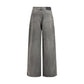 Gray Cotton Jeans Denim