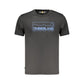 Black Cotton Men T-Shirt