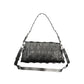 Black Polyurethane Women Handbag