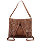 Camel Polyurethane Women Backpack