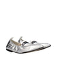 Gray Leather Slip-On Loafers