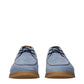 Light Blue Leather Ankle Boots