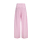 Multicolor Cotton Casual Pants