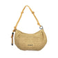 Beige Polyurethane Women Handbag
