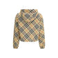 Beige Polyester Full-Length Jacket