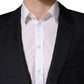 Black Wool Slim Fit Coat Men Jacket Blazer