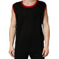 Black Crew Neck Sleeveless Men Knit Vest T-shirt