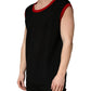 Black Crew Neck Sleeveless Men Knit Vest T-shirt