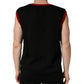 Black Crew Neck Sleeveless Men Knit Vest T-shirt
