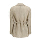 Beige Silk Coat