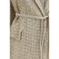 Beige Silk Coat