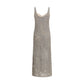 Gray Linen Casual Dress