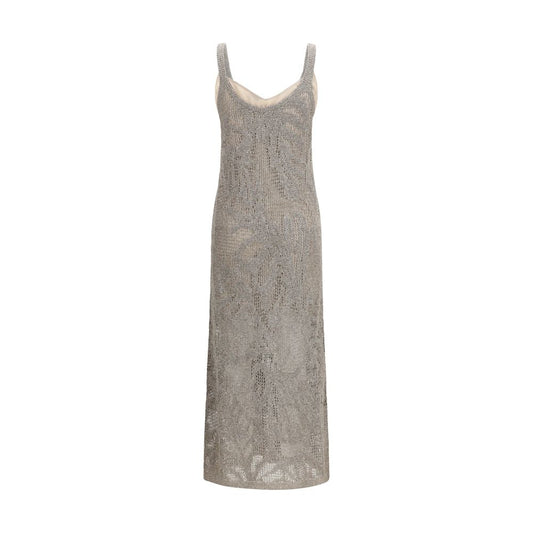 Gray Linen Casual Dress