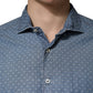 Blue Long Sleeve Collared Casual Shirt